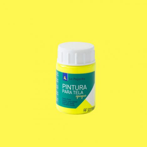 Farba do tkanin fluorescencyjna La Pajarita 35ml, Żółta